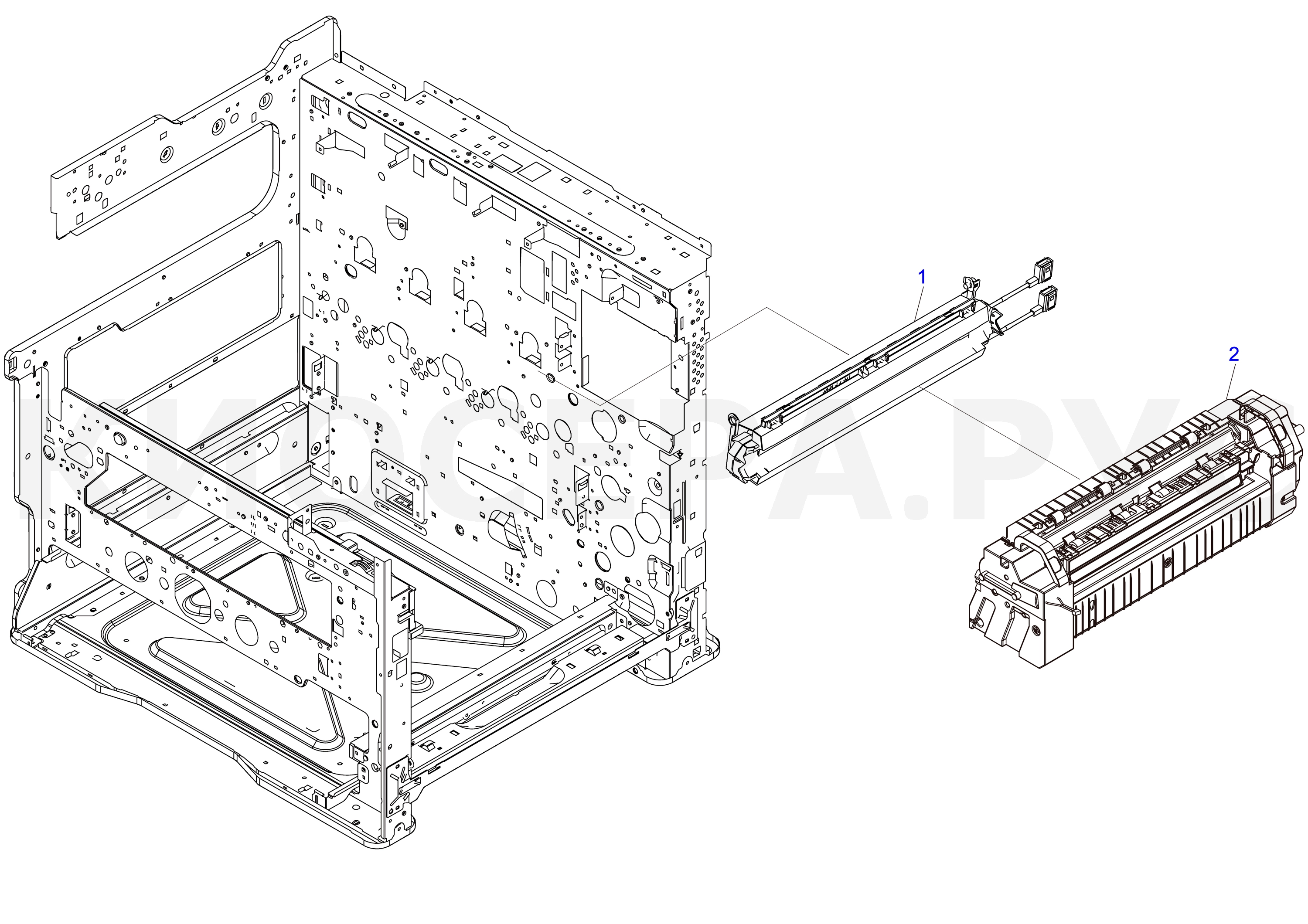 Parts for Kyocera ECOSYS M8124cidn MFP - Fuser Section