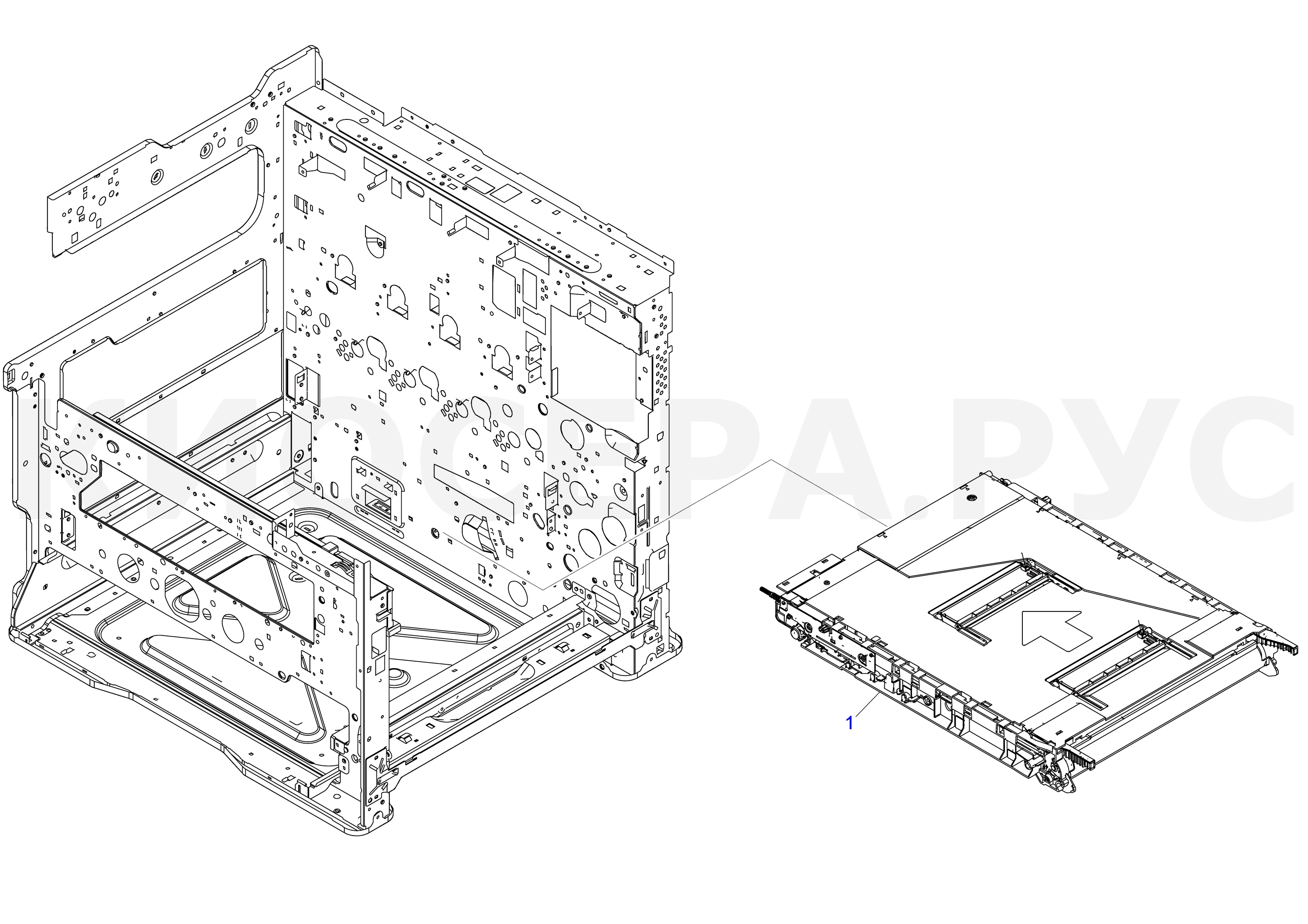 Parts for Kyocera ECOSYS M8124cidn MFP - Transfer Section