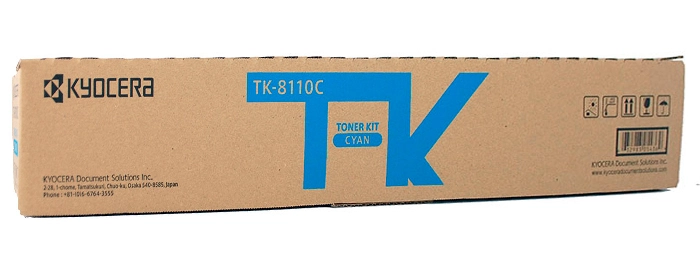 Тонер картридж Kyocera TK-8110C, голубой