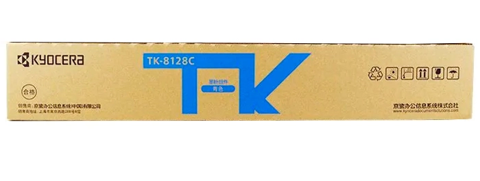 Тонер картридж Kyocera TK-8128C, голубой